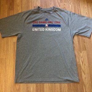 Adidas One Game One Love NBA T shirt Tee United Kingdom Sz Medium